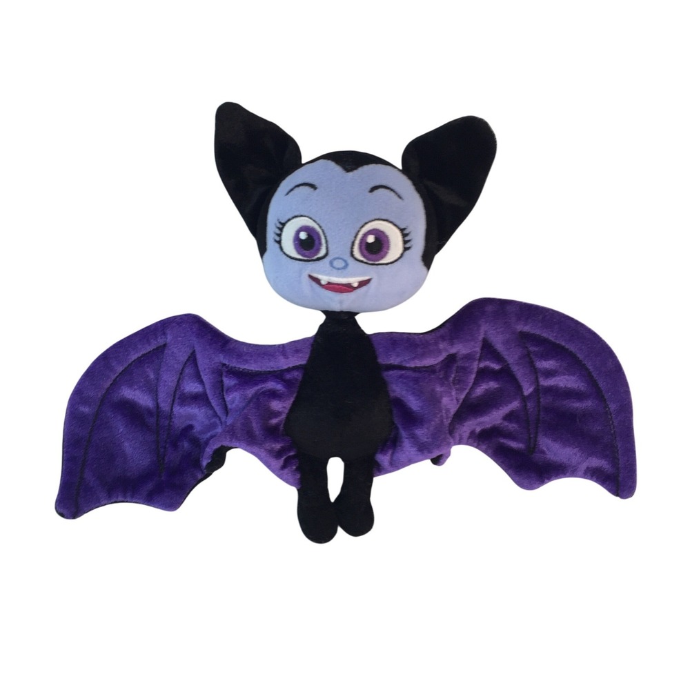 Disney Store Vampirina Vee‎ Bat Plush 8" Purple Black Vampire Stuffed Animal Toy